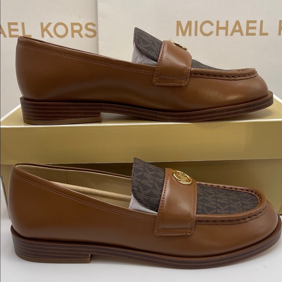 Michael Kors Shoes - Michael Kors HANNAH LOAFER
FAUX LEATHER
49F5HNFP2L
Brown